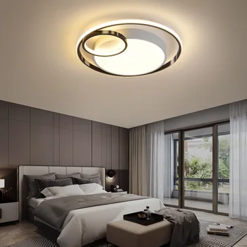 Yatak odası tavan lambası basit modern ana odası aydınlatma kişilik sıcak romantik ev led İskandinav lambaları