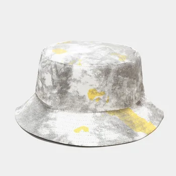 Pamuk Graffiti Baskı Kova Şapka Balıkçı Şapka Açık Seyahat Şapka güneşlikli kep Şapka Erkekler ve Kadınlar için 308