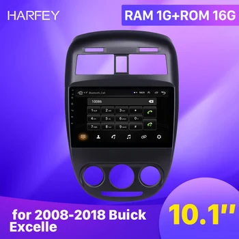 Harfey HD Dokunmatik Ekran 10.1 inç Android 9.1 araba GPS Radyo için 2008 2009-2018 Buick Excelle Bluetooth desteği İle Carplay DVR