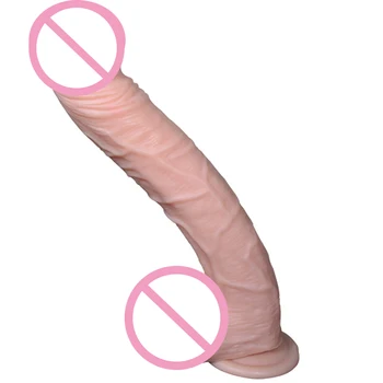 Gerçekçi Büyük Yapay Penis 13.38 in 33.5*5cm Büyük Penis Dick Güçlü Vantuz İle Anal G-spot Yapay Penis Penis Vibratör kadınlar için Seks oyuncakları