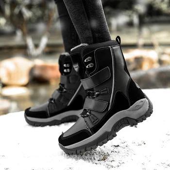 2021 Kadın Kar Botları Bej Peluş Sıcak Kürk Günlük Çizmeler Ayakkabı Sneakers Ayak Bileği Patik Platformu Kalın Taban Üzerinde Kayma kış ayakkabı