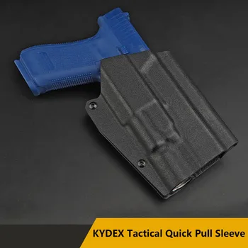 KYDEX Taktik tabanca kılıfı G-X300 taktik ışık Özel hızlı Çekme Kol GLOCK9/40 17-UZUNLUK (GLOCK17/19/19X/45) X300