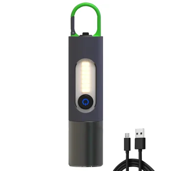 Xhp50 + cob Güçlü El Feneri El Feneri 1000lm El Feneri Şarj Edilebilir 4 Modu Teleskopik Zoom Gece Balıkçılık için