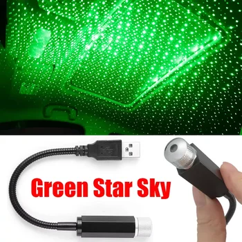 Araba USB yıldız tavan dekoratif ışık romantik gece ışıkları atmosfer araba projeksiyon lambası üç stilleri gökyüzü projeksiyon lambası