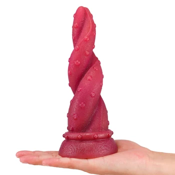 Kırmızı Ahtapot Butt Plug Büküm Anal Plug Fantezi Yapay Penis Tentacle Teşvik Anüs Masajı Kadın Masturbator Anal Seks Oyuncakları erkekler İçin Göt