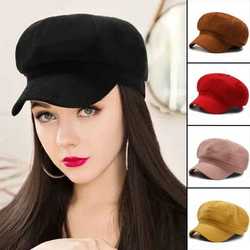 Fashion Hat Multipurpose Leisure Beret Portable Personalized  Octagonal Cap For Women Girls балаклава кепка женская