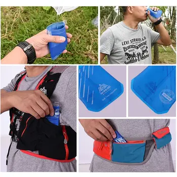 Katlanabilir katlanır su ısıtıcısı su şişe çantaları açık spor konik su şişesi yumuşak şişe nemlendirici su ısıtıcısı BPA damla nakliye