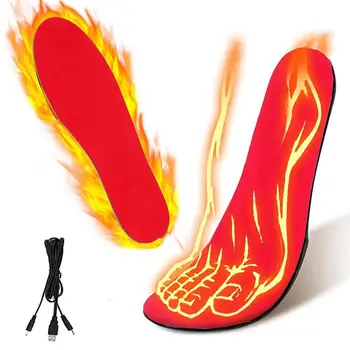 Isıtmalı Tabanlık termal Tabanlık kış Astarı ayak ısıtıcıları ısıtmalı tabanlık Erkekler İçin şarj edilebilir USB elektrikli ısıtmalı tabanlık Wi