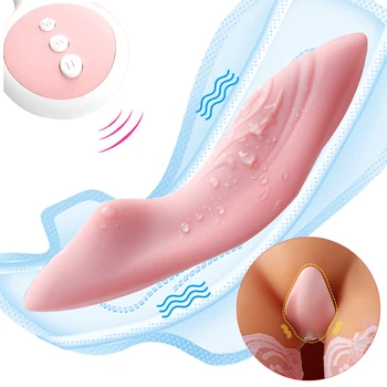 Taşınabilir Külot Vibratör Klitoral Stimülatörü Görünmez Titreşimli Yumurta bayanlara Seks Oyuncakları Kablosuz Uzaktan Kumanda 10 Modları Seks Shop
