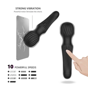 G Spot Dildos Vibratör Kadınlar için Seks Oyuncakları Sihirli Değnek Pussy Vajina Klitoris Stimülatörü Yetişkinler için USB Şarj Edilebilir Su Geçirmez L1