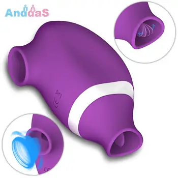 Mini Klitoral Emme Vibratör Kadınlar için Klitoris Meme Enayi Klitoris Vakum Stimülatörü Oral Dil Pussy Yalama Seks Oyuncakları Yetişkinler için