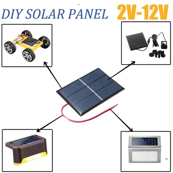 Güneş Pili 2V 5V Mini Güneş Sistemi DIY Pil Modülü Polikristal GÜNEŞ PANELI epoksi levha PET Güç Üretimi Kurulu Modeli