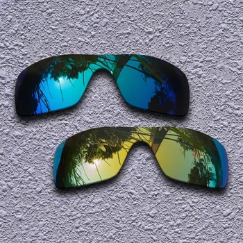 Mavi ve 24K Altın için Polarize Yedek Lensler Oakley Batwolf Güneş Gözlüğü