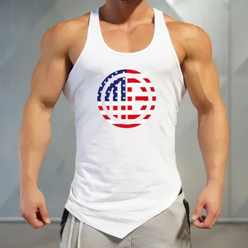 Spor salonu Rahat Erkek Tank Top egzersiz kıyafeti Vücut Geliştirme Moda Musculation Spor Stringer Atlet Kolsuz Gömlek Erkekler Yelek