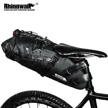 Rhinowalk 2022 Bisiklet Çantası Büyük Kapasiteli 10L-13L Kuyruk sele Çanta Panniers Taşınabilir Su Geçirmez Çerçeve Sırt Çantası Bisiklet Aksesuarları