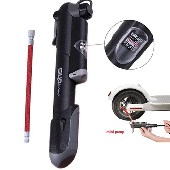 Elektrikli Scooter Taşınabilir Lastik Pompası Hava Pompası için Uzatma Tüpü ile Xiaomi Mijia M356 / Pro Scooter Ninebot Bisiklet Pompası Kaykay