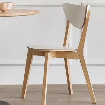 İskandinav masif ahşap sandalye Modern Basit İstiflenebilir Aile Arkalığı Otel Daire Restoran yemek sandalyeleri Sillas De Comedor