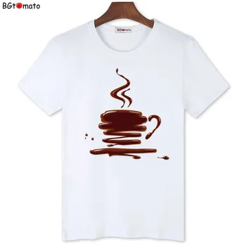 2021 bir fincan çay yaratıcı tasarım gömlek sıcak satış yaz moda t shirt erkek orijinal marka rahat casual tops