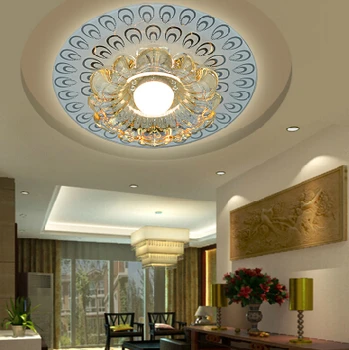 Colorpai 3 w yatak odası led Kristal tavan lambaları ev modern oturma odası spot koridor ışıkları abajur abajur