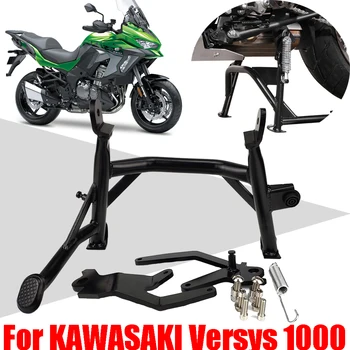 KAWASAKI için 1000 Versys1000 Aksesuarları Motosiklet Orta Kickstand Braketi Merkezi Park Standı Firma Tutucu Destek