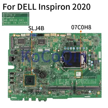 KoCoQin Laptop Anakart DELL Inspiron 2020 Anakart CN-07C0H8 07C0H8 11078-2 48. 3HC01. 021 SLJ4B DDR3 TEST