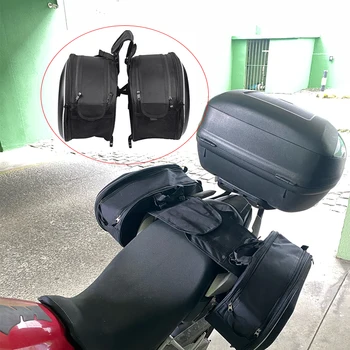 Kask Seyahat Çantası Bavul Heybe Su Geçirmez Büyük Kapasiteli 36L - 58L Yağmurluk ile Yamaha Evrensel Motosikletler için