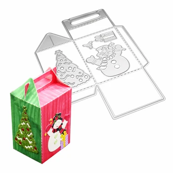 Şeker Çanta Metal Kesme Ölür noel hediyesi Kutusu kendi başına yap kağıdı Kabartma koleksiyon defteri kağıdı Zanaat Hediye Noel Süsler Dekoratif