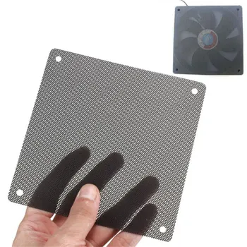 5 ADET 120mm Kesilebilir Siyah PVC PC Fan Toz Filtresi Toz Geçirmez Kılıf Bilgisayar Örgü