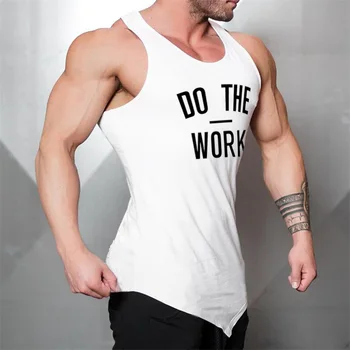 Vücut geliştirme Stringer Spor Salonları Tank Top Erkekler Marka Spor Giyim Erkek Slim fit Atlet Kolsuz gömlek Egzersiz Kas Yelek