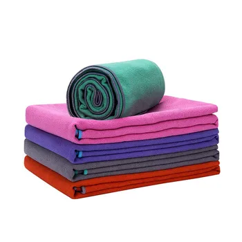 Düz Renk Yoga Battaniye Kaymaz Yumuşak Yoga Paspaslar Spor El Havlusu 183 * 61cm Mikrofiber Ter Emici Pilates Aksesuarları