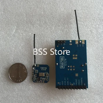 Mono küçük boyutlu Kablosuz ses ve video iletimi ve alımı Kullanımı kolay kombinasyon seti TX6729, RX6788 sensörlü