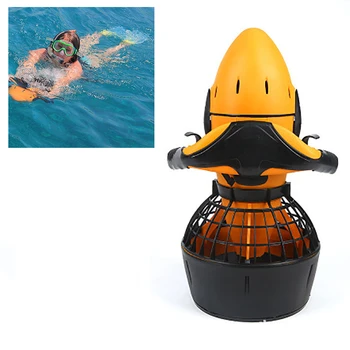 Su geçirmez 300W Elektrikli Sualtı Deniz Scooter Çift Hızlı Pervane Sürüş Havuzu Denizaltı Oyuncak Ekipmanları