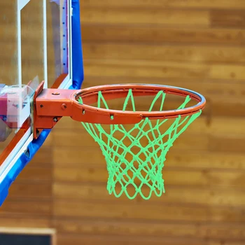 Yeşil Işıklı basketbol potası ağı Light Up Çocuklar Parlayan Örgü basketbol potası ağı Yedek Açık Çekim Eğitim Net