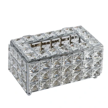 Kristal kutu mendil kutu tutucu Kare Peçete Dağıtıcı Yatak Odası Otel Cafe House Bar High-End kağit kutu Süsler