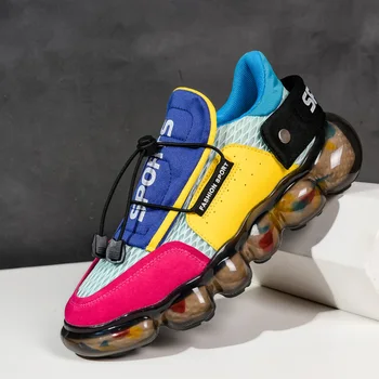 Moda Tasarımcısı Erkek Spor Ayakkabı 2020 Yüksek Elastikiyet Kabarcık Bıçak erkek spor ayakkabıları Sokak Tarzı Gelgit Renkli Tıknaz Ayakkabı