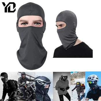 Likra Tam Yüz Balaclava Maske Kış Açık Spor Motosiklet Bisiklet Kayak Yüz Maskesi Şapka Kask Astar Şapka Bandana Şapka