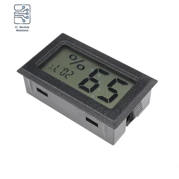 Mini Siyah LCD dijital ekran Termometre Higrometre Sıcaklık Sensörü Nem Modülü Kapalı Uygun Ölçer Cihazı