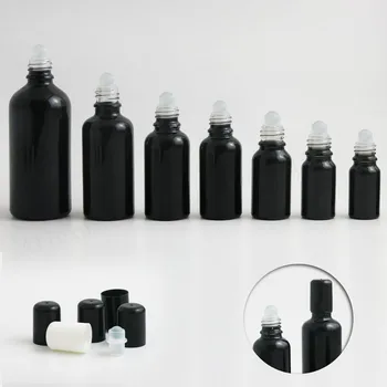 20 adet/grup Cam rolon şişe uçucu yağ Parfüm Doldurulabilir 5ml 10ml 15ml 20ml 30ml 50ml 100ml rolon Şişe