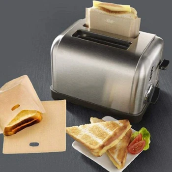 MLGB 20 Pcs tost çanta yapışmaz tost saklama torbaları kullanımlık aperatif çanta için mikrodalga ızgara tost