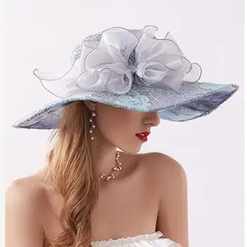 düğün şapka chapeau mariage femme dantel facinator şapkalar mavi kadınlar için zarif gelin şapka düğün aksesuarları 2020