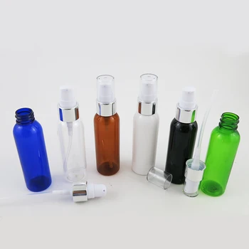 Yeni Parfüm Toner Sis Sprey Şişesi 2oz Plastik Boş Krem pompa şişesi Kozmetik Atomizer açık kehribar Mavi Siyah Beyaz Konteyner
