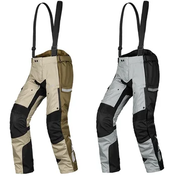 Ücretsiz kargo 1 adet erkek Yarış Pantolon Motokros Giyim Moto 3 katmanlı Su Geçirmez Rüzgar Geçirmez Sıcak Motosiklet Pantolon