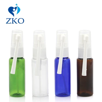 10 adet 20 ml PET Temizle / Renkli Şişe Burun Spreyi Tıbbi Sprey Doldurulabilir Taşınabilir pompa şişesi Dönebilen Uzun Kutup Ücretsiz Kargo