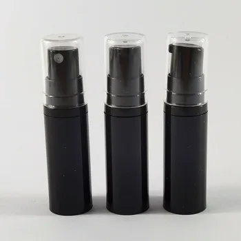 30 adet 5ml Siyah Havasız Losyon pompa şişesi Taşınabilir Vakum Kozmetik Losyon Tedavisi 5ccTravel Sis Püskürtücü Ailrless Konteyner