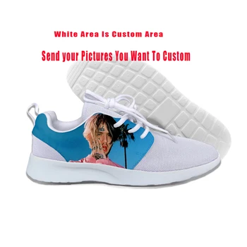 Sıcak Yeni Yaz Rapçi Lil Peep Ayakkabı Rap Hiphop LilPeep Serin Erkek Kadın spor ayakkabı Klasik Yaz Örgü Ayakkabı koşu ayakkabıları