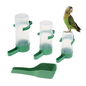 Yeni Otomatik Kuş Besleyici Kuş Waterer Besleyici Parakeet Asılı Gıda Dağıtıcı Kuş Kafesi Aksesuarları Papağanlar için Budgie Papağanının