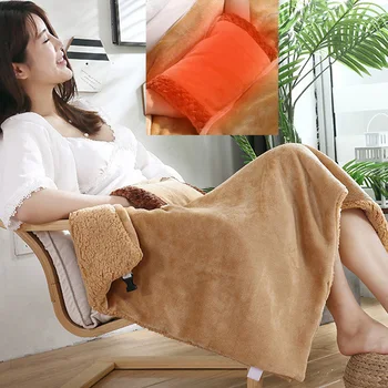 Elektrikli battaniye USB şarj yumuşak kalın ısıtıcı yatak ısıtıcı makinesi yıkanabilir termostat ısıtma Mat ev ofis için kış