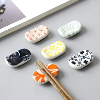 Seramik Japon Tarzı yemek çubuğu tutucu Kolaylık kaymaz Çubuk Dinlenme Standları Mutfak Aracı yemek çubuğu tutucu