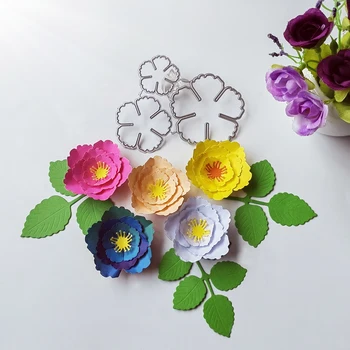 Yeni ve güzel çiçekler kesme ölür karalama defteri dekorasyon kabartmalı fotoğraf albümü dekorasyon kart yapımı DIY el sanatları