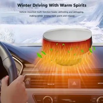 Taşınabilir oto kaloriferi Küçük ısıtıcılar Takılan Araç Çakmak Taşınabilir Pencere Buz Çözücü Buz Çözme Fanı ısıtıcılar Sıcak Araba